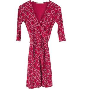41 Hawthorn Renesme Faux Wrap Dress Stitch Fix - Raspberry - S